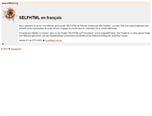 Tablet Screenshot of fr.selfhtml.org