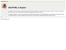 Tablet Screenshot of en.selfhtml.org